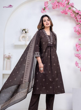 Women Pure Cotton 60x60 Embroidered Kurta Pant Set | M–XXL | 5 Colours