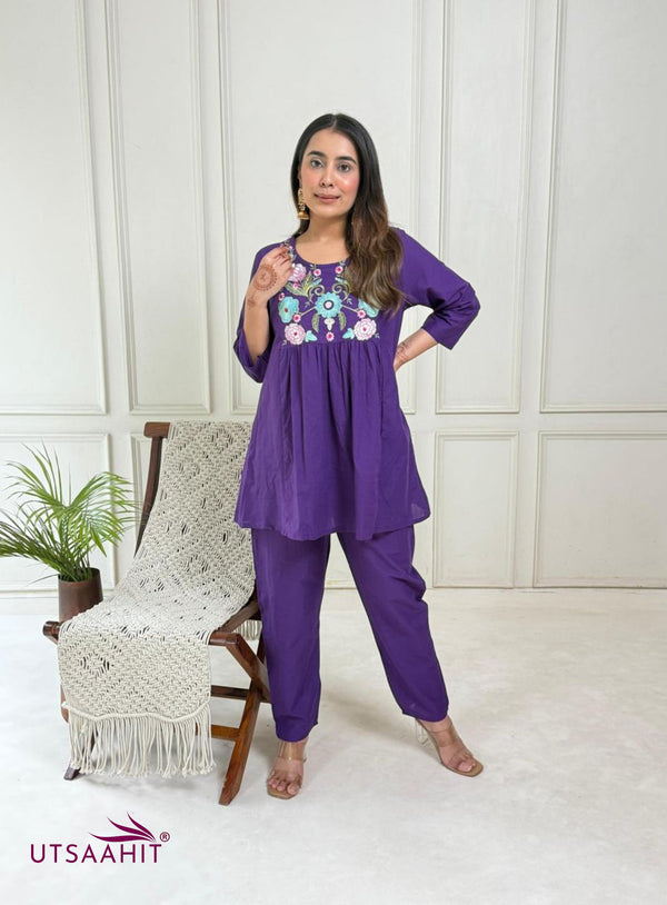Trendy & Comfortable Pure Cotton Coord Set