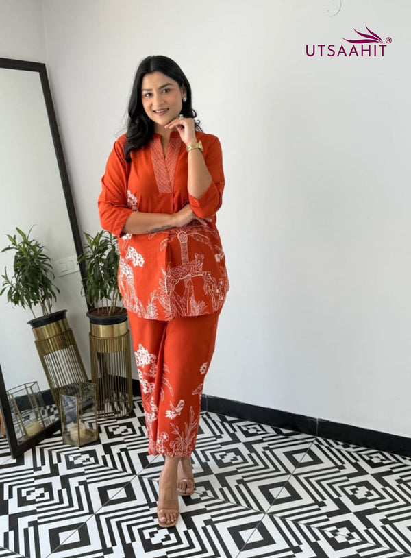 premium pure cotton kurti pant set