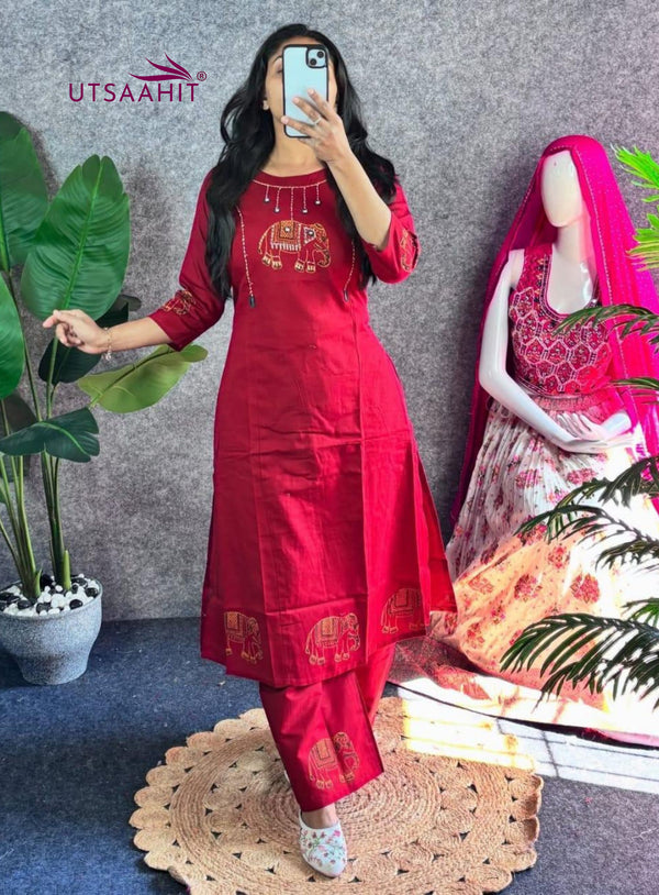 Easy-Breezy Summer Cotton Kurta Pant Set