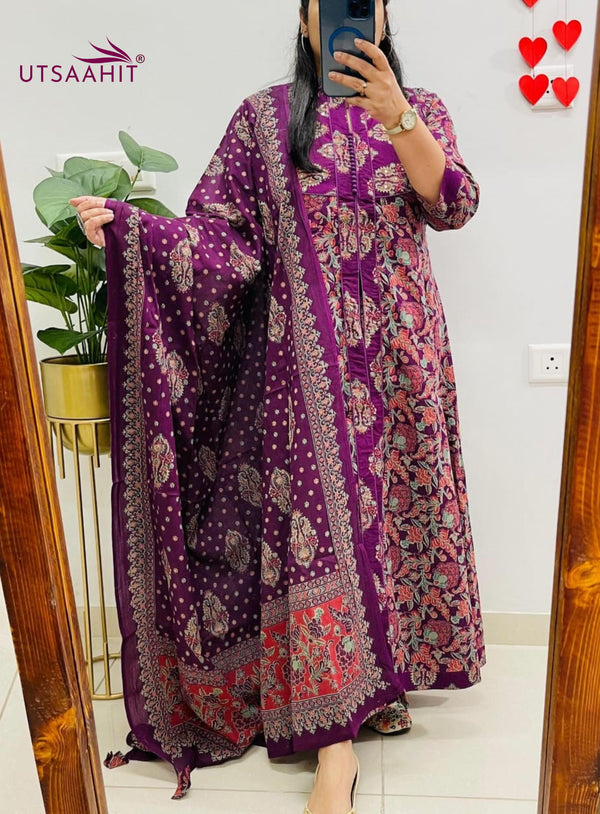 Premium Quality Rayon Kurti Pant with Dupatta