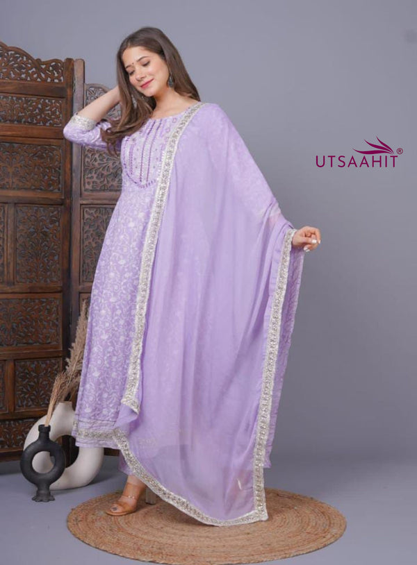 Premium Quality Rayon Kurti Pant with Dupatta