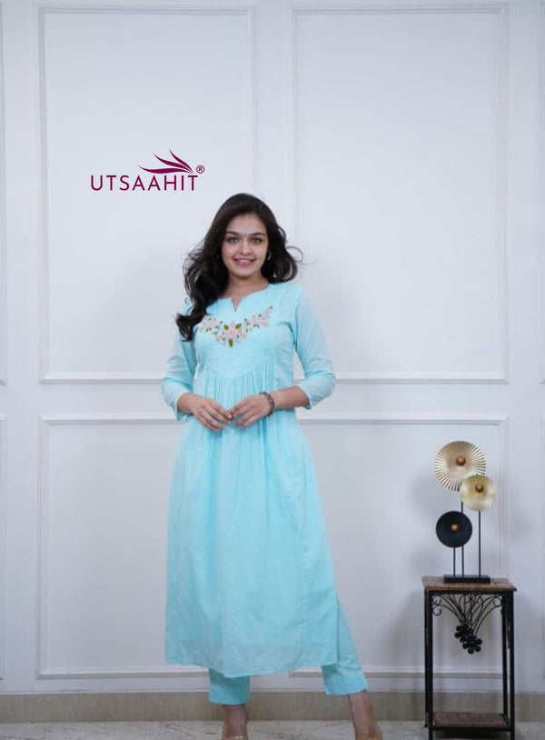 Classy Cotton Kurti Pant Set