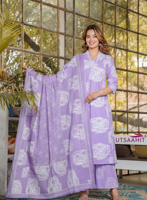 Beautiful Elegant A-line Anarkali Suit Set