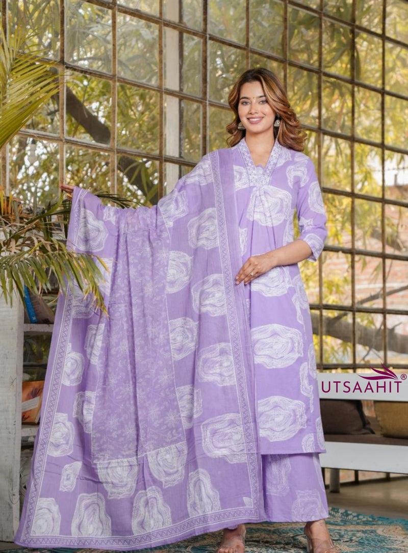 Beautiful Elegant A-line Anarkali Suit Set
