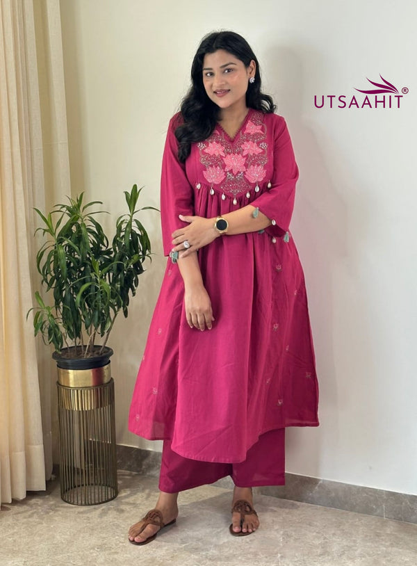 Elegant Cotton Kurta Pant Set
