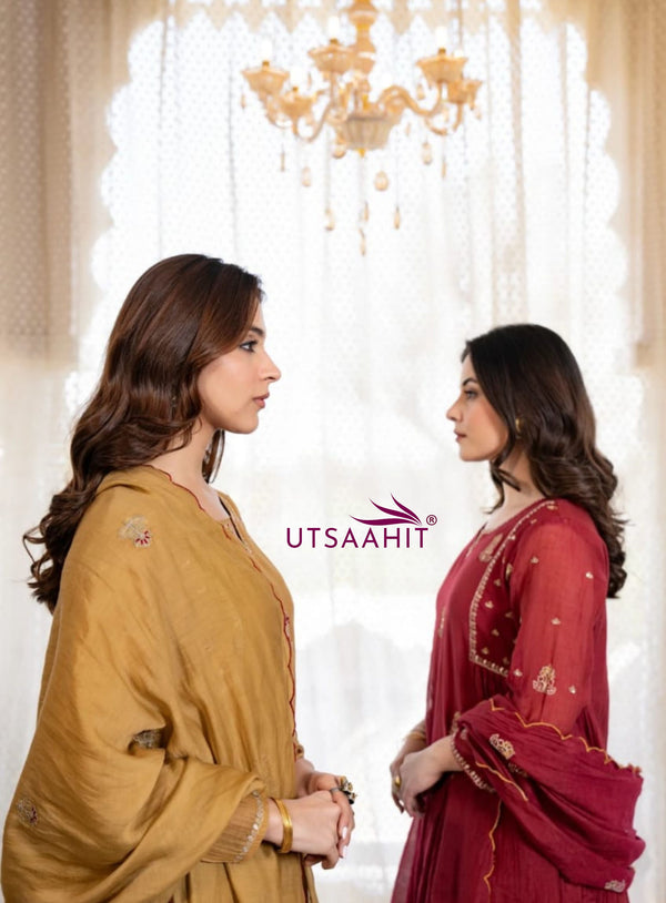 Premium Mul Chanderi Anarkali Suit Set