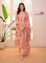 Premium Pure Cotton  Exquisite Pastel Cotton Suit Set