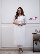 OFFICE ELEGANCE classy Cotton Kurti Pant Set