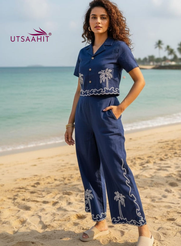 Soft & Breathable Cotton Slub Premium Cotton Slub Co-Ord Set