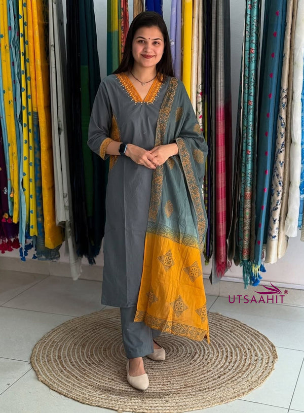 Super Hit Heavy Cotton Suit Set