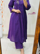 Premium Floral Fine Cotton Kurti Palazzo Set