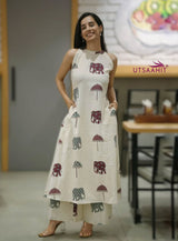 Premium Cotton Kurti Palazzo Set