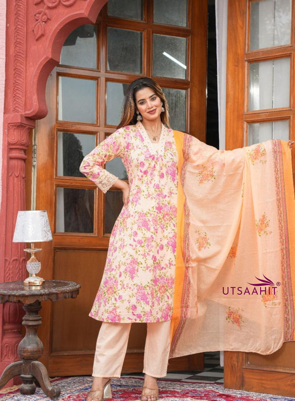 Pastel Cotton Suit Set