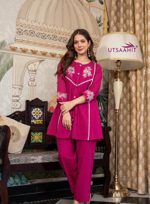 Designer Cotton Co-ord Set