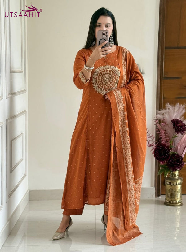 PURE MUL COTTON PANT SET