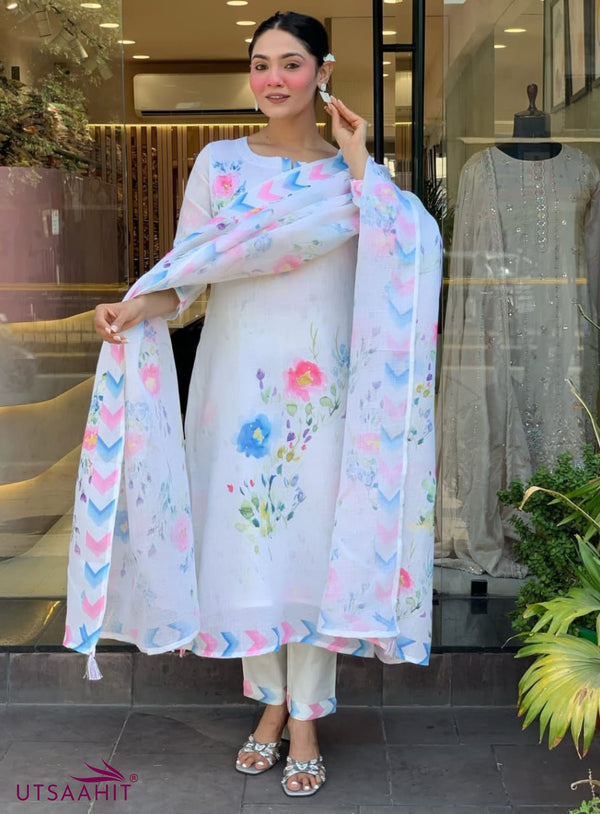 Rangeela Pure Linen Suit Set