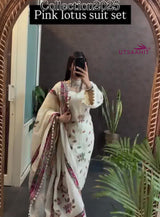 New Special Lotus Cream Suit Set