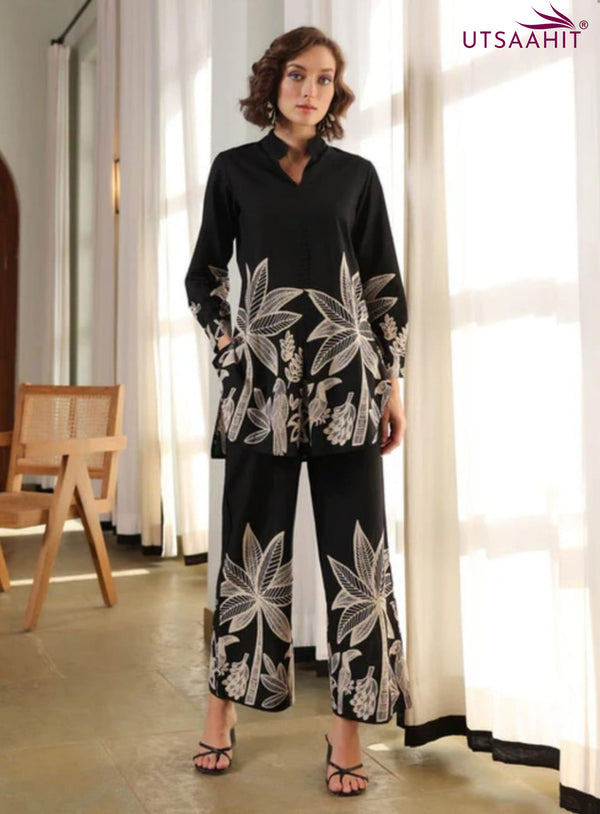 Pure Cotton Co-ord Set with Pocket Pants