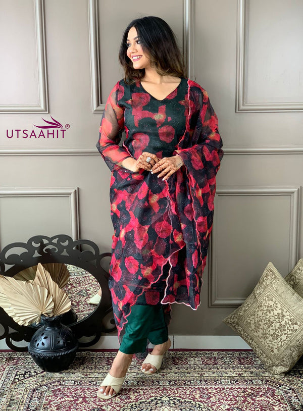 Premium Organza Kurta Set with Lining