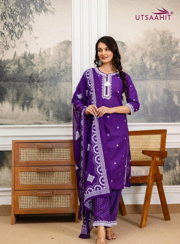 Premium 3 Piece Cotton Kurti Pant Dupatta Set