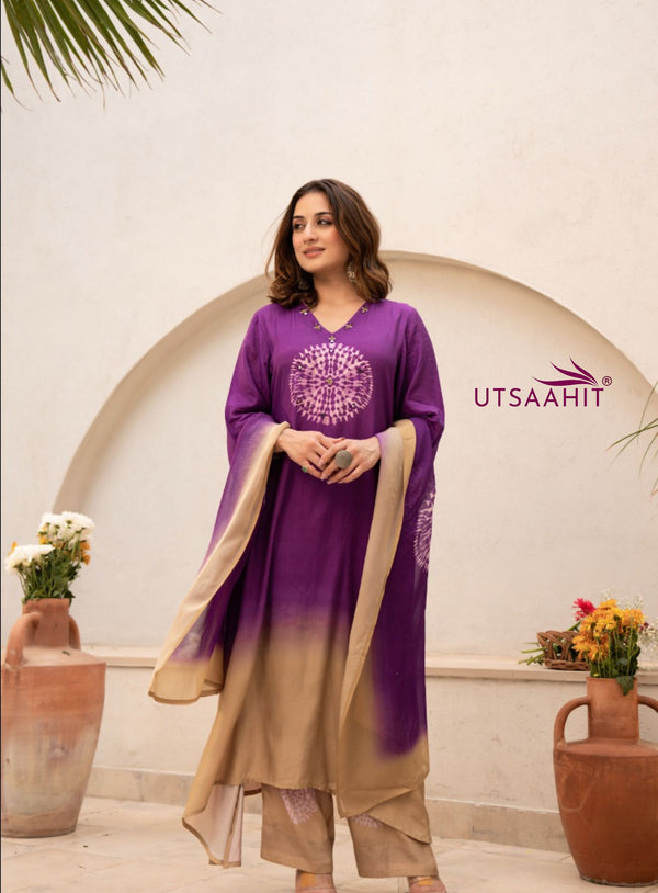 Premium 3 Piece Cotton Kurti Pant Dupatta Set