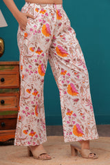 Cotton Co-ord Collar & Button Full Set in Orange & Pink – Utsaahit