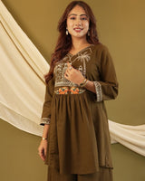 Premium Cotton Embroidered Co-Ord Set