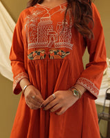 Premium Cotton Embroidered Co-Ord Set