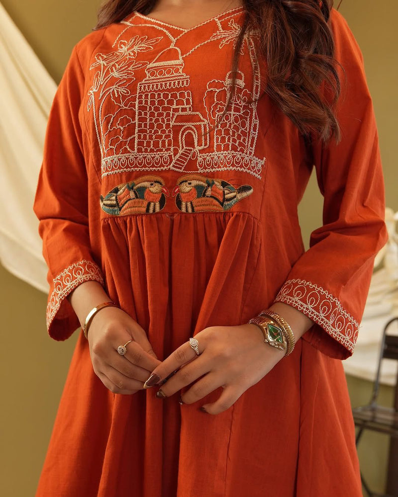 Premium Cotton Embroidered Co-Ord Set