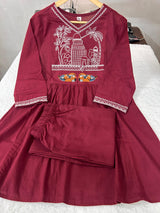 Premium Cotton Embroidered Co-Ord Set