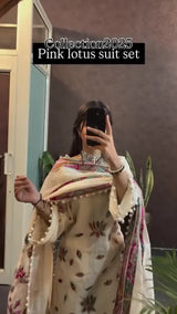 New Special Lotus Cream Suit Set