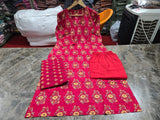 Pure Fine Heavy Cotton Handwork Suit Set