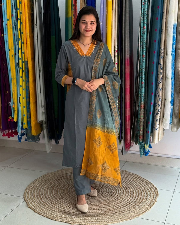 Super Hit Heavy Cotton Suit Set