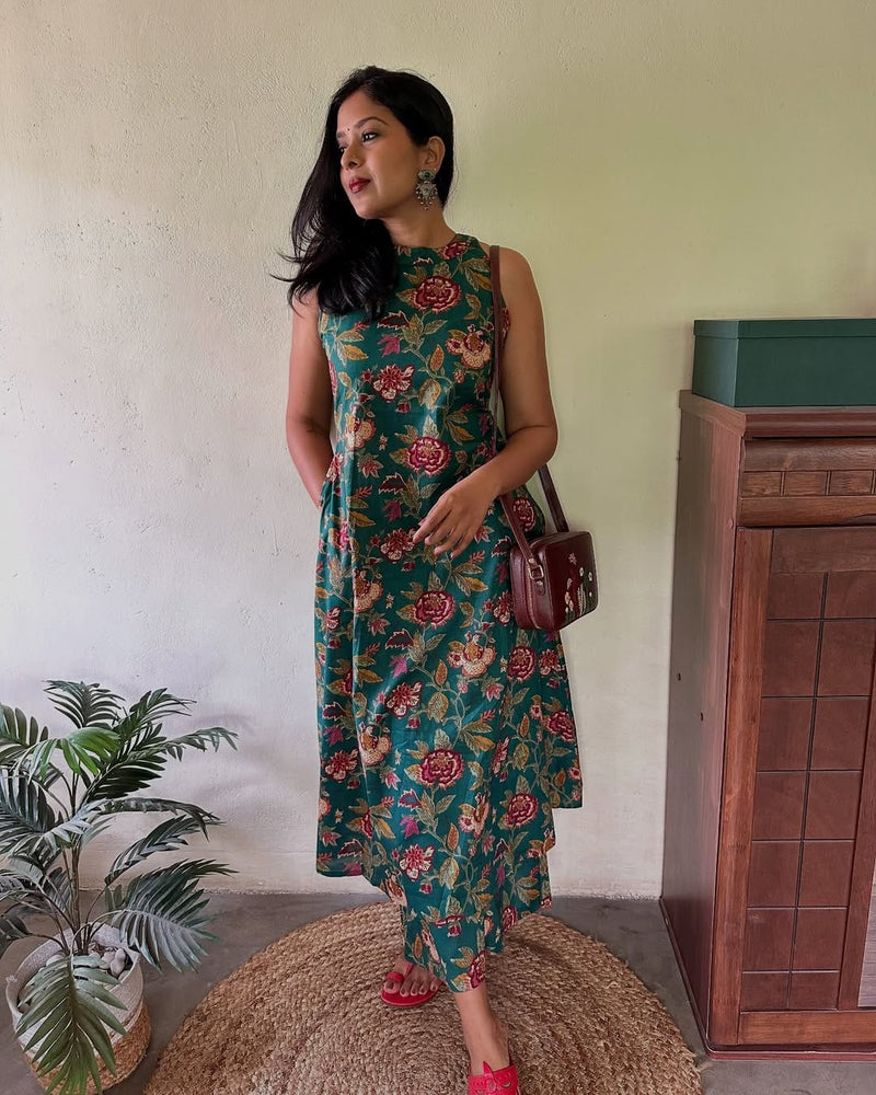 Premium Cotton Kurti Palazzo Set
