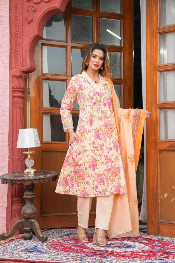 Pastel Cotton Suit Set