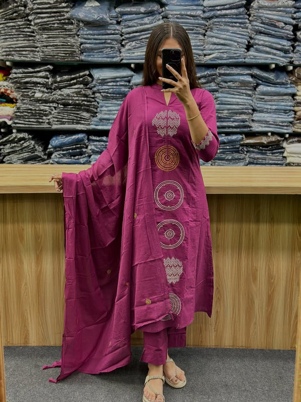 Elegant Mul Cotton Pant Set