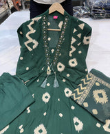 Designer Festive Wear Frock Style Kurti Set