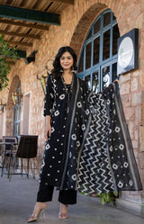 Designer Festive Wear Frock Style Kurti Set