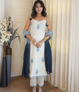Designer Cotton Flex 3-Piece Suit Set