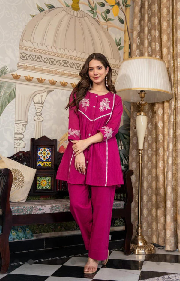 Designer Cotton Co-ord Set