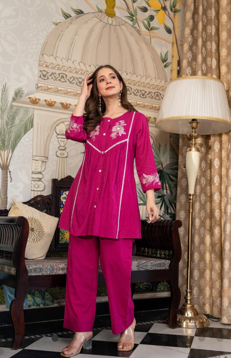 Designer Cotton Co-ord Set