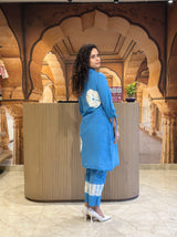 Premium Tie-Dye Cotton Kurti Pant Co-ord Set