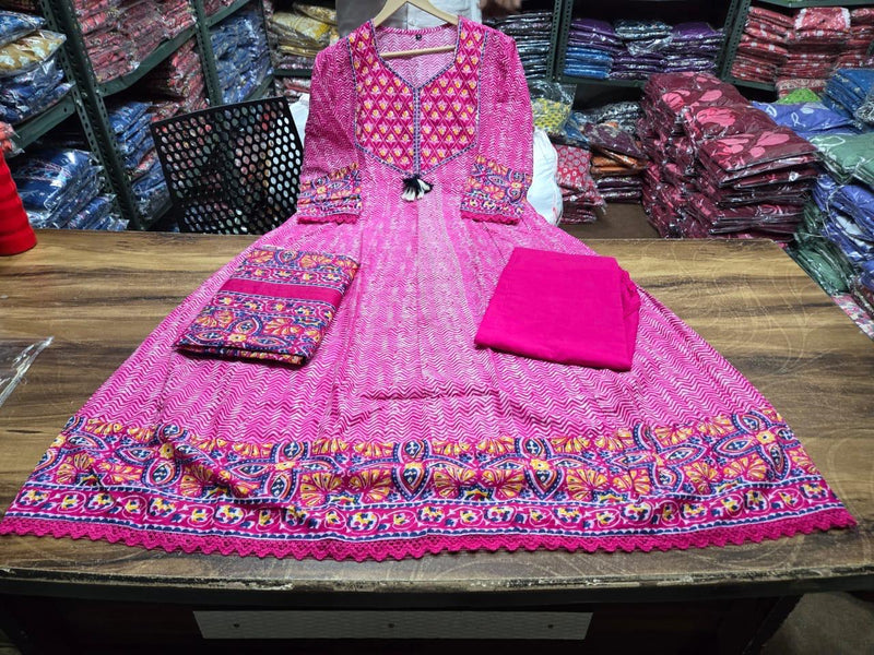 A-line Anarkali 3-Piece Suit Set