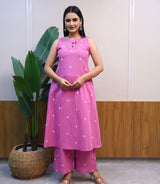 Beautiful A-line Cotton Kurta Set
