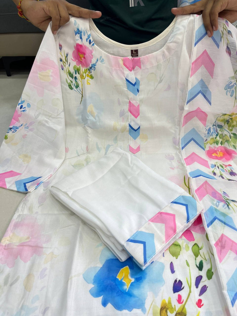 Rangeela Pure Linen Suit Set