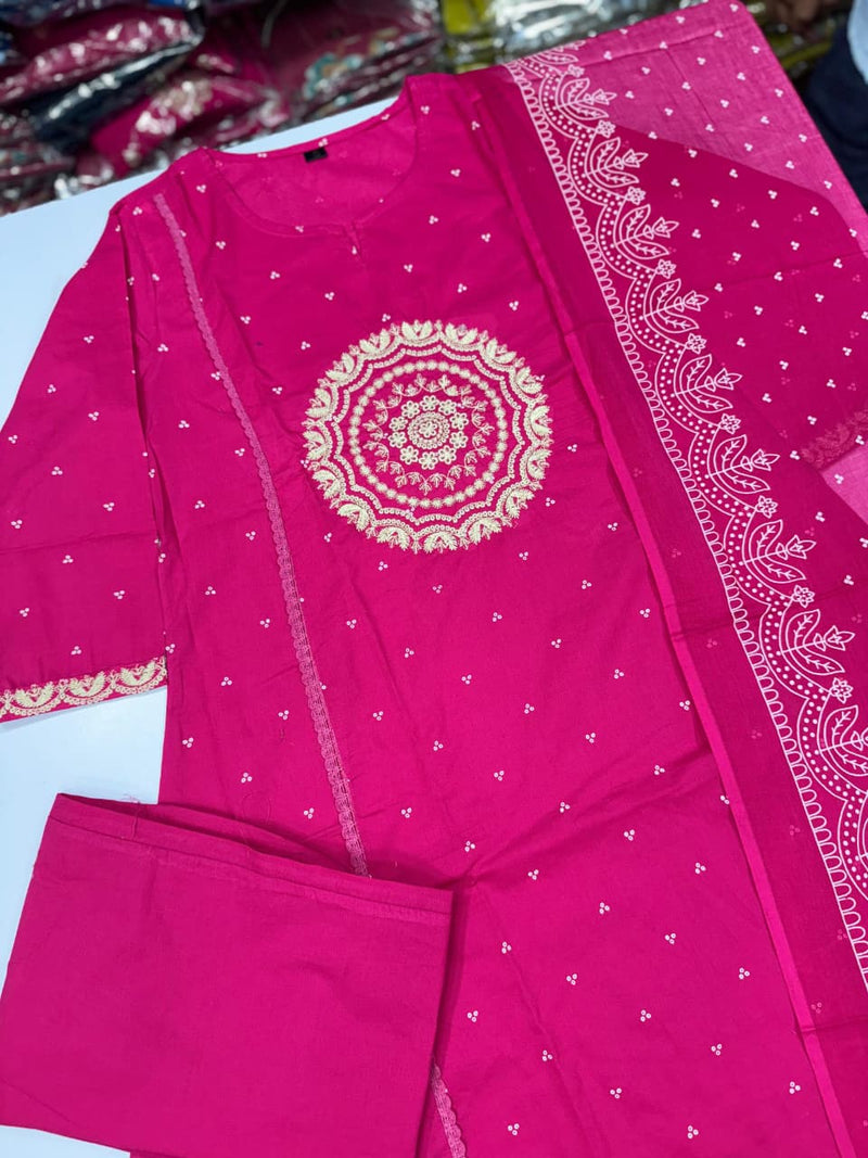 PURE MUL COTTON PANT SET