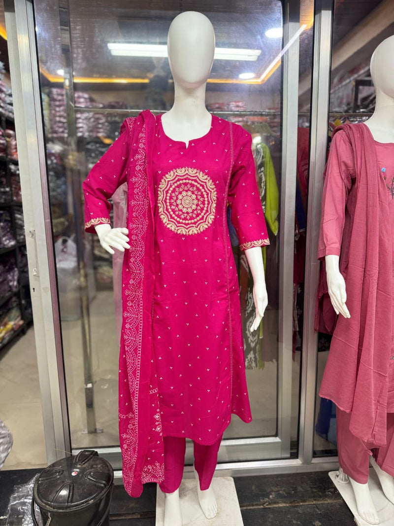 PURE MUL COTTON PANT SET