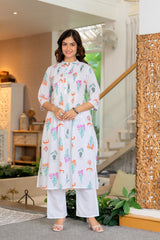 Pure Cotton Co-ord Set with Pintex Work