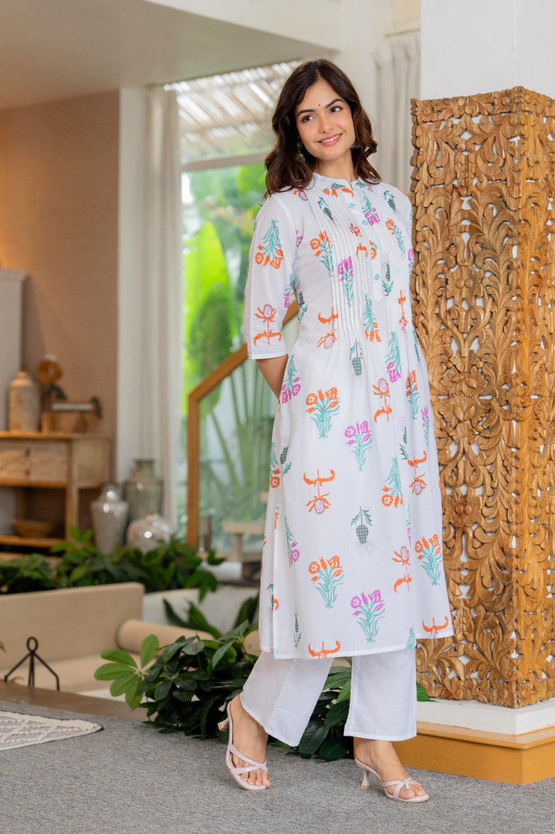 Pure Cotton Co-ord Set with Pintex Work